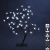 FEERIC LIGHTS AND CHRISTMAS Sapin Et Accessoire^ Décoration Interieure De Noël Arbre Fleurs Prunus Sur Socle 48 Led Blanc Froid H 45 Cm