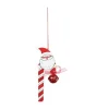 FEERIC LIGHTS AND CHRISTMAS Guirlande Et Boule De Sapin^ Sujet De Noël A Suspendre Canne A Sucre En Bois Et Grelot