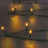 FEERIC LIGHTS AND CHRISTMAS Guirlande Et Boule De Sapin^ Guirlande Lumineuse D'Exterieur 80 Led Blanc Chaud Sur 8 Metres