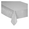 Sale FEERIC LIGHTS AND CHRISTMAS Nappe En Coton Et Polyester Gris Imprime Leopard Argente 140 X 240 Cm
