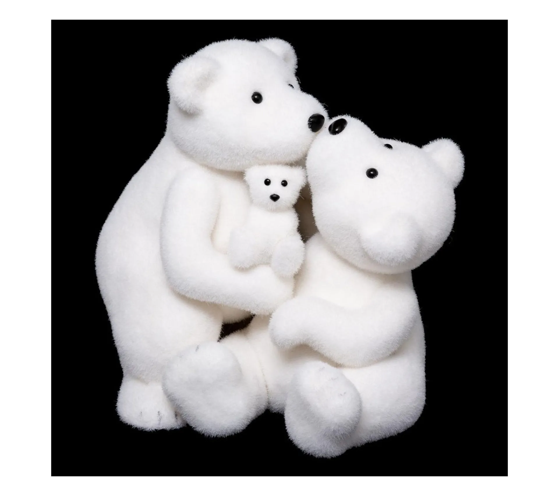 Clearance FEERIC LIGHTS AND CHRISTMAS Déco De Noël Adorable Famille Ours Avec Des Bisous H 40 Cm