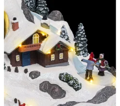 Clearance FEERIC LIGHTS AND CHRISTMAS Village De Noël Lumineux, Anime Et Musical Vacances A La Montagne