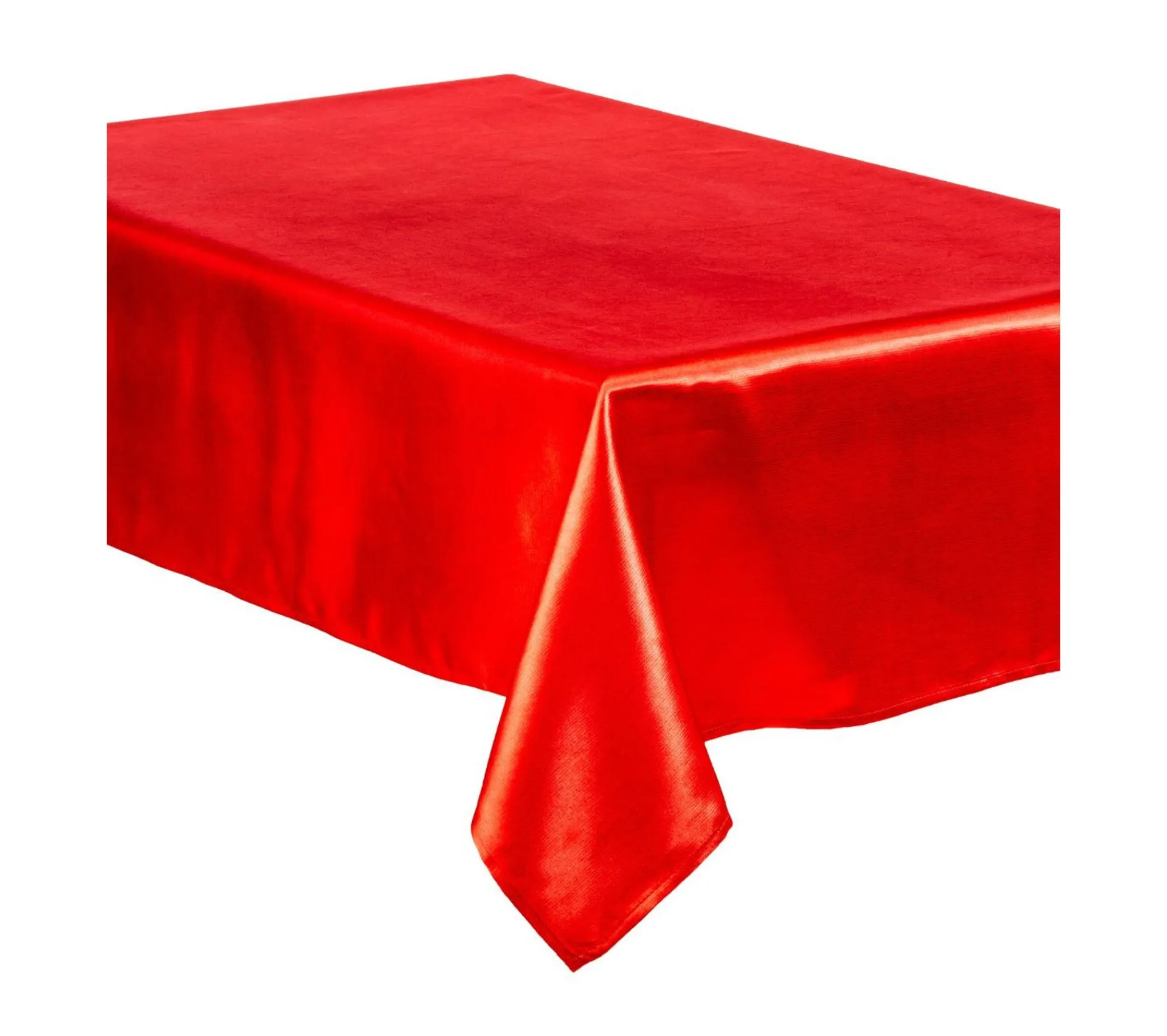 Outlet FEERIC LIGHTS AND CHRISTMAS Nappe Satin Rouge 140 X 240 Cm
