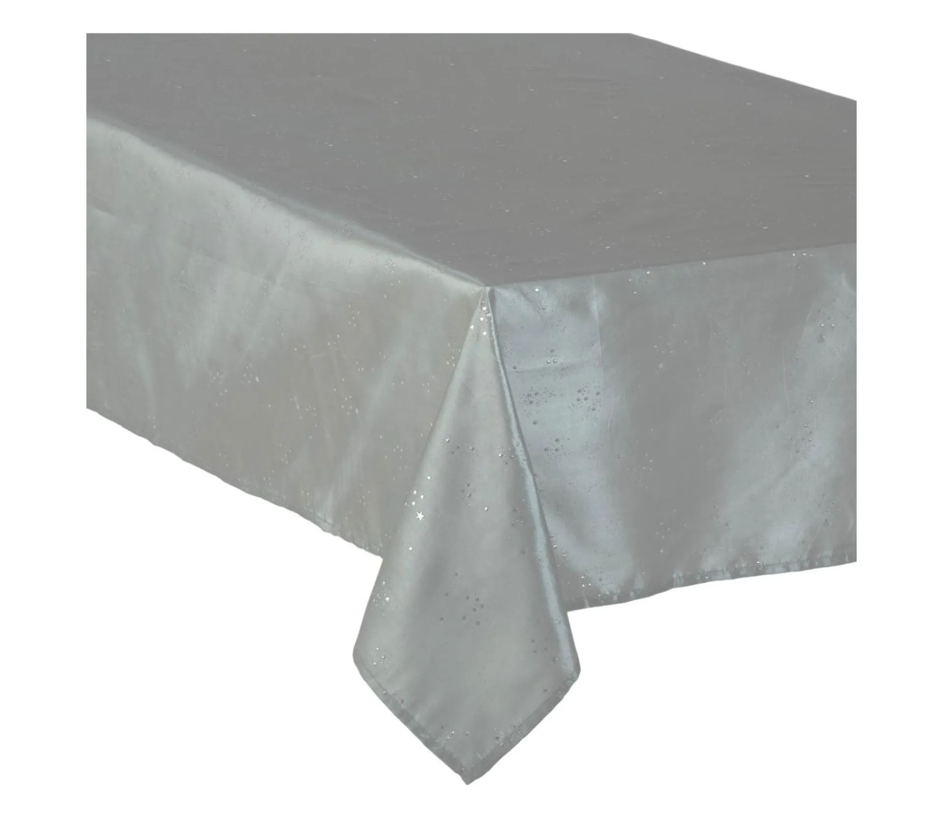 Hot FEERIC LIGHTS AND CHRISTMAS Nappe Taffetas Satin Argent 140 X 360 Cm