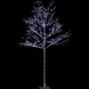 Clearance FEERIC LIGHTS AND CHRISTMAS Arbre De Noël Lumineux A Feuilles Xmas - L. 20 X H. 220 Cm - Argente