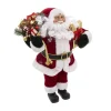 Best FEERIC LIGHTS AND CHRISTMAS Pere Noël Traditionnel En Velours Rouge Et Fourrure Blanche H 45 Cm