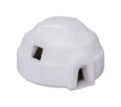 Shop FEERIC LIGHTS AND CHRISTMAS Déco De Noël Maison Igloo Blanc Paillete 29 X 31 Cm