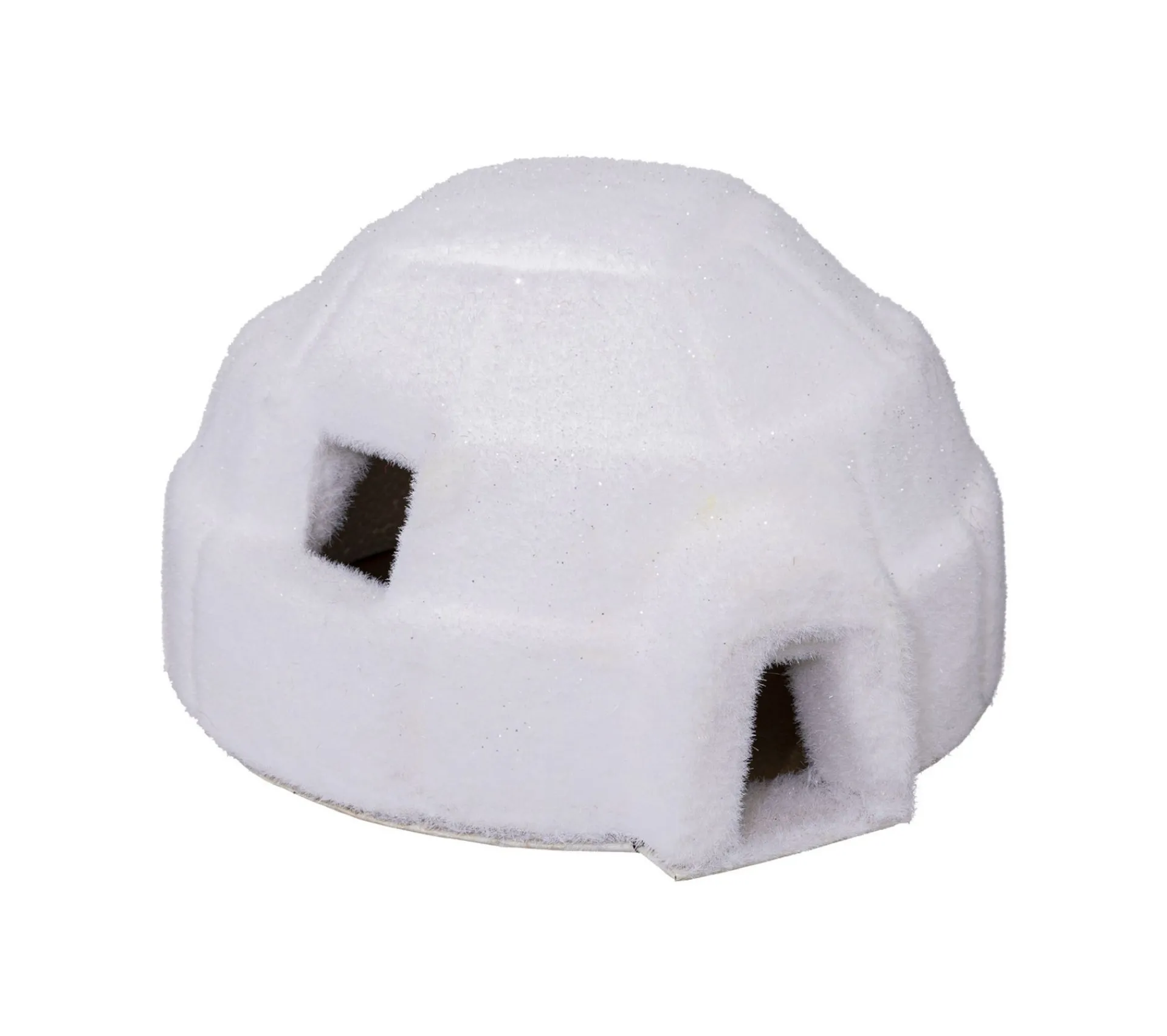 Shop FEERIC LIGHTS AND CHRISTMAS Déco De Noël Maison Igloo Blanc Paillete 29 X 31 Cm