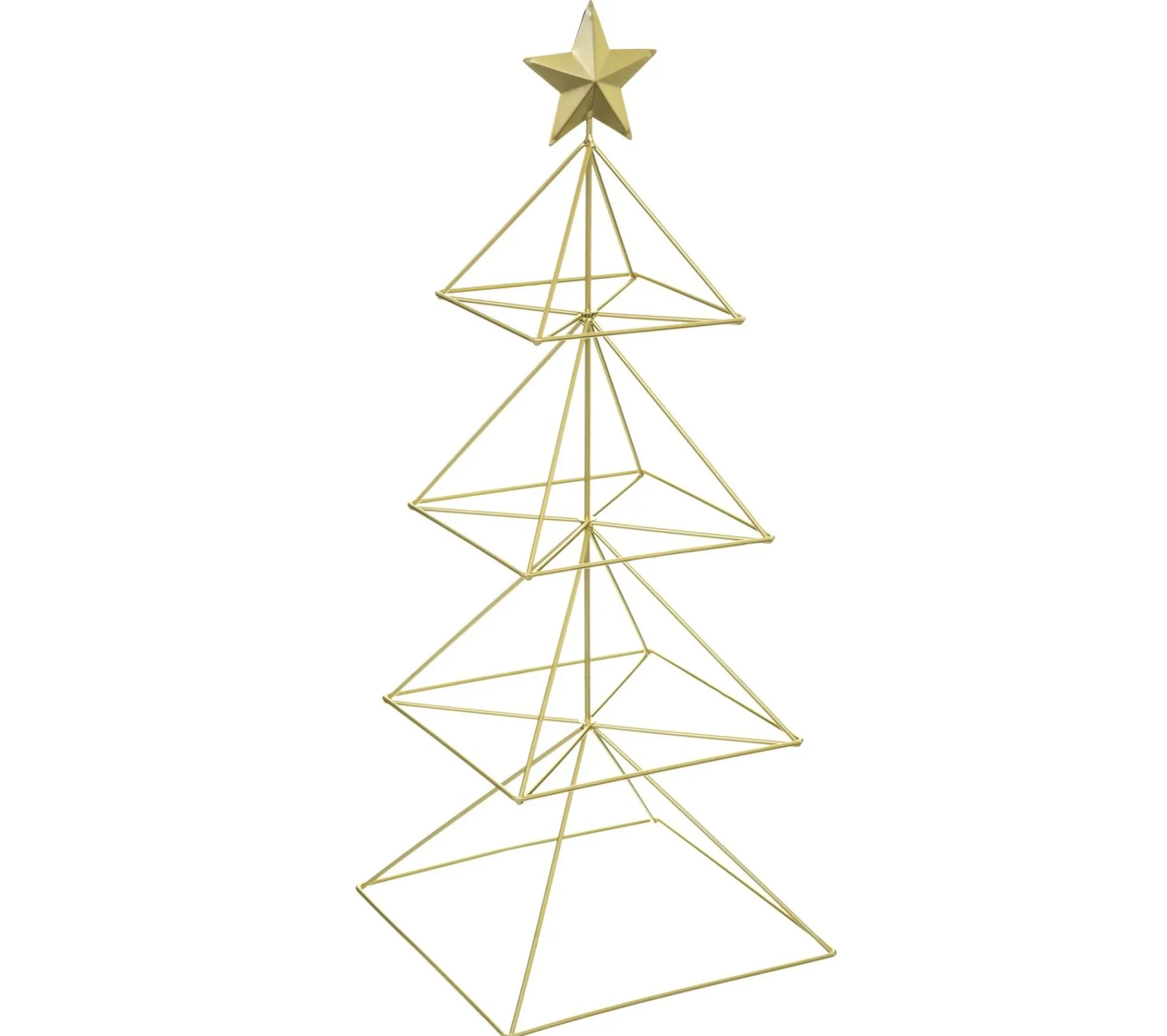 Sale FEERIC LIGHTS AND CHRISTMAS Sapin De Noël Design Metal Filaire Terre Sauvage - H. 58 Cm - Dore