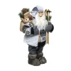 Hot FEERIC LIGHTS AND CHRISTMAS Grand Pere Noël Traditionnel Skieur H 124 Cm