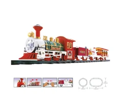 Outlet FEERIC LIGHTS AND CHRISTMAS Coffret 16 Pieces Train Electrique Noël - Locomotive , 12 Rails Et 3 Wagons