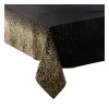 Flash Sale FEERIC LIGHTS AND CHRISTMAS Nappe En Coton Et Polyester Noir Imprime Leopard Dore 140 X 360 Cm