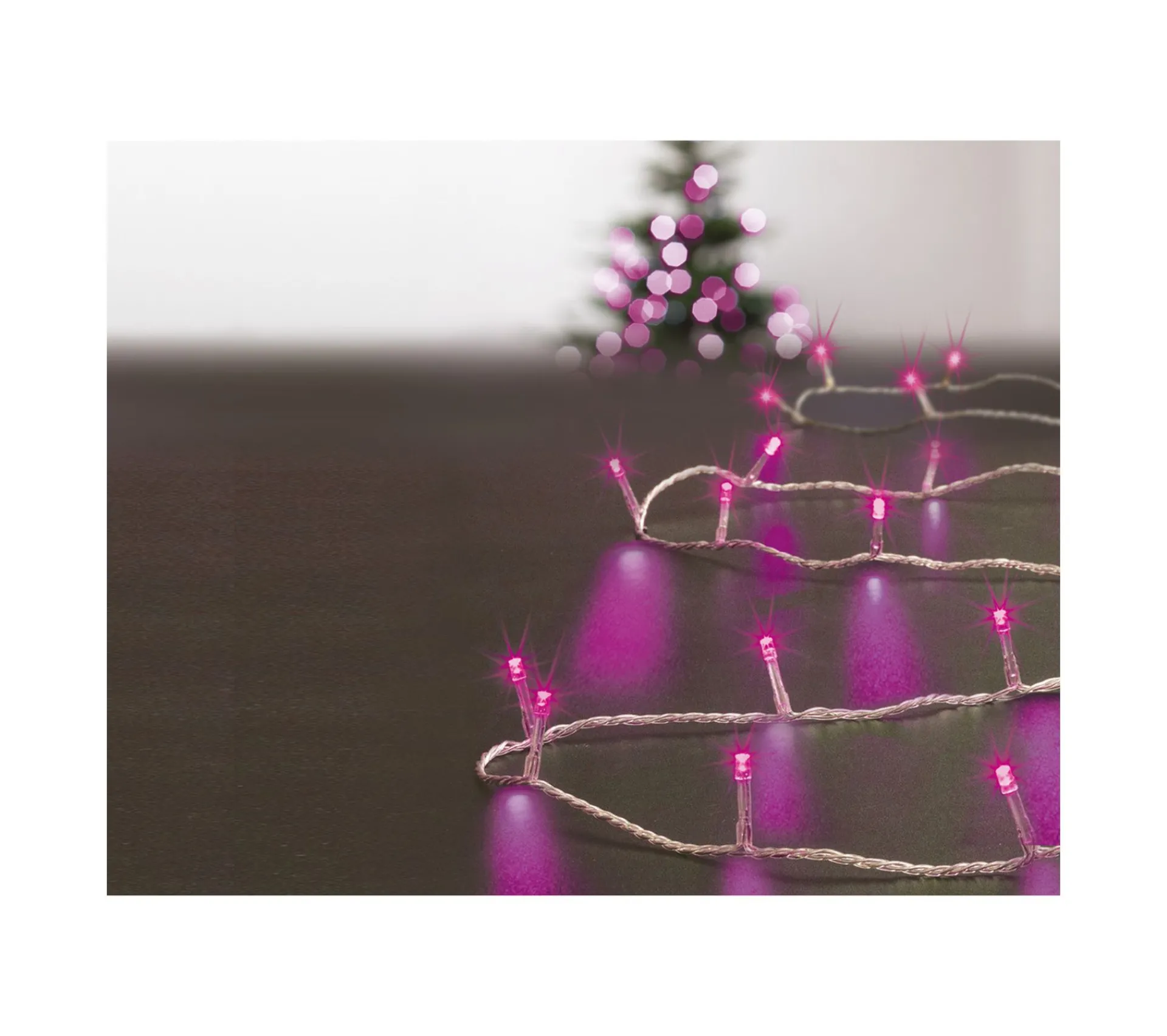 Discount FEERIC LIGHTS AND CHRISTMAS Guirlande Lumineuse 30 M De Lumiere 300 Led Bleu, Rouge, Rose Et Violet