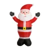 Outlet FEERIC LIGHTS AND CHRISTMAS Automate Gonflable Pere Noël Rouge Et Blanc H 120 Cm