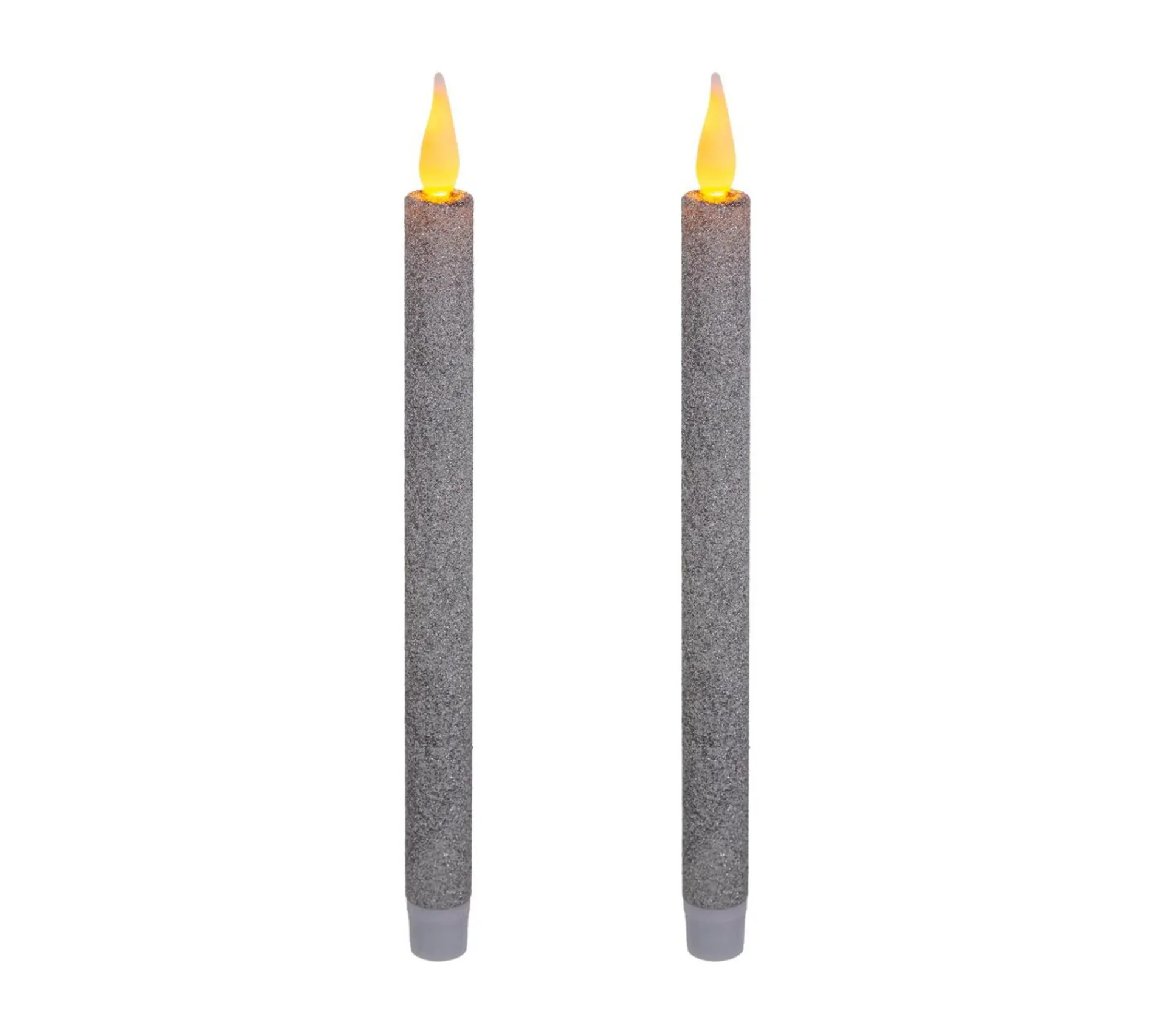 Discount FEERIC LIGHTS AND CHRISTMAS Set 2 Bougies Chandelles Lumineuses A Led Argent