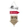 Cheap FEERIC LIGHTS AND CHRISTMAS Déco De Noël Pancarte 3 Fleches En Bois Avec Déco H 51 Cm