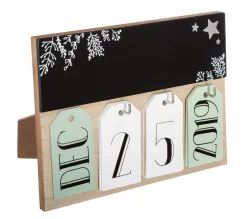 Clearance FEERIC LIGHTS AND CHRISTMAS Calendrier De L'Avent En Bois Cadre - Marron