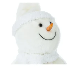 Cheap FEERIC LIGHTS AND CHRISTMAS Déco De Noël Peluche Bonhomme De Neige Avec Bonnet Et Echarpe H 38 Cm