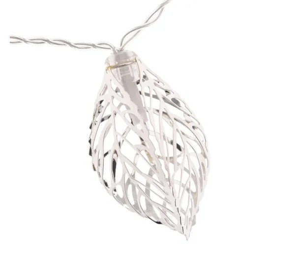 * Guirlande Et Boule De Sapin^Guirlande 10 Feuilles Lumineuses Noël - L. 135 Cm - Blanc Chaud