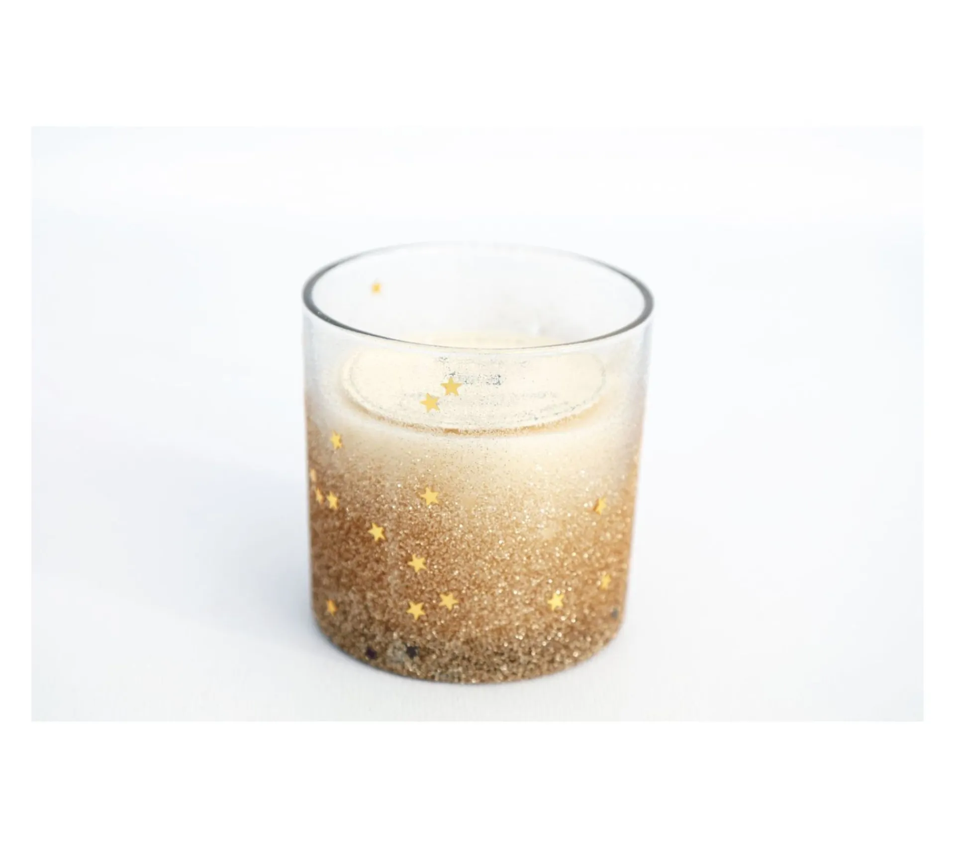 Store HEART OF THE HOME Bougie De Noël En Pot Paillettes Natural - Dore