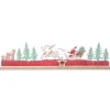 Fashion HEART OF THE HOME Calendrier De L'Avent En Bois Pere Noël Xmas Tradi - Rouge