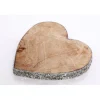 Best HEART OF THE HOME Décoration De Noël En Bois Coeur Natural - Argent