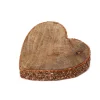 Store HEART OF THE HOME Décoration De Noël En Bois Coeur Natural - Marron Cuivre