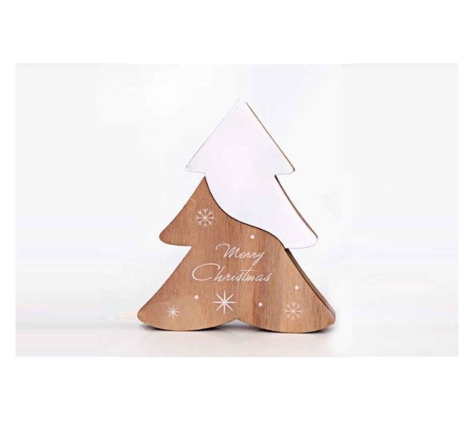 Cheap HEART OF THE HOME Décoration De Noël Tree Wooden Natural - Blanc