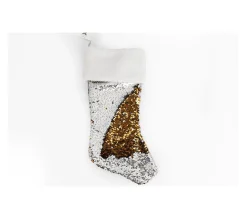 Sale HEART OF THE HOME Décoration De Noël Suspendue Botte Sequin - Argent