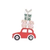 Best Sale HEART OF THE HOME Décoration De Noël En Bois Car Xmas Tradi - Rouge