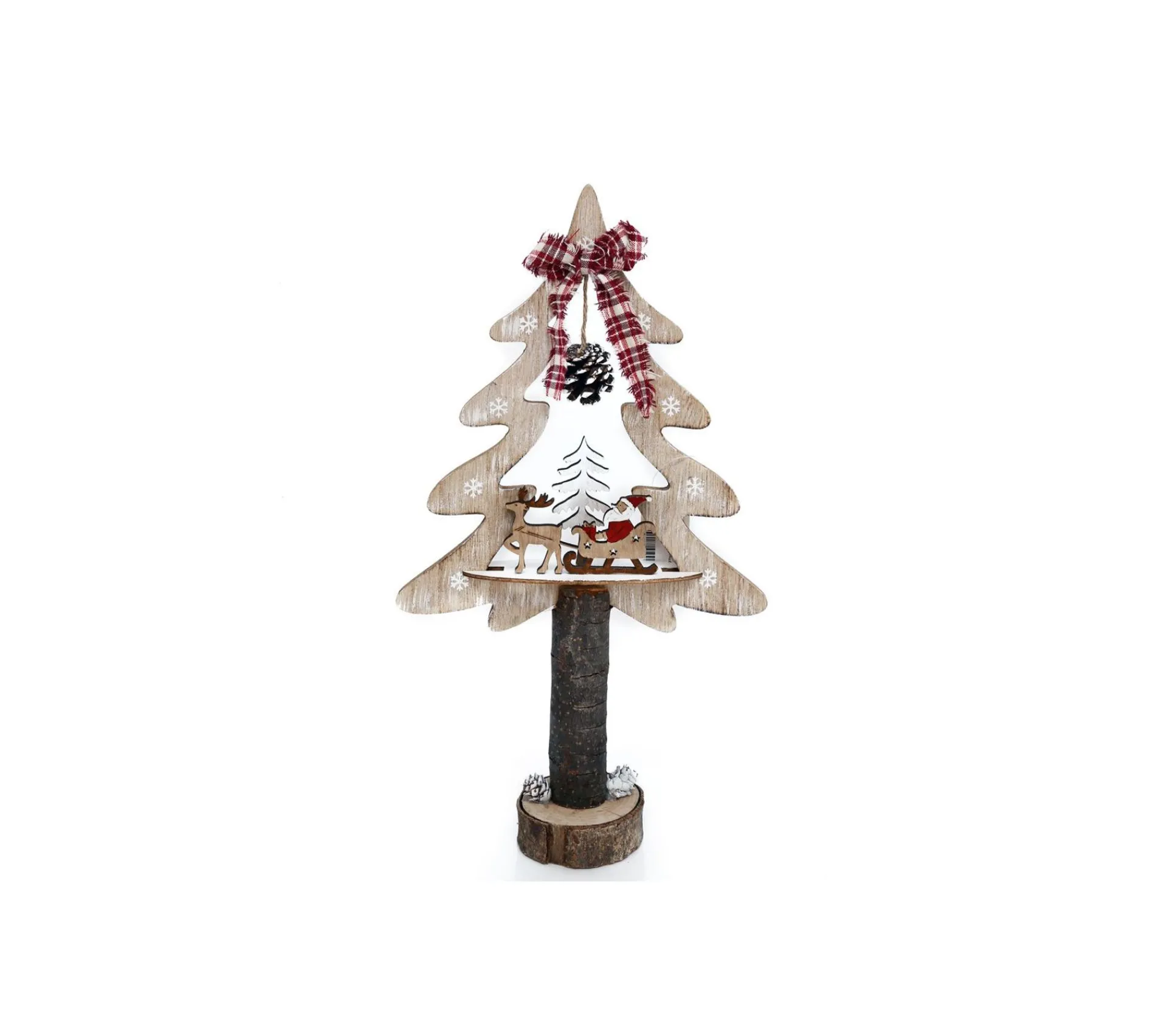 Outlet HEART OF THE HOME Décoration De Noël En Bois Rustique Xmas Tradi - Marron