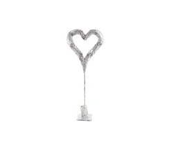 Online HEART OF THE HOME Décoration De Noël Lumineuse Coeur Ice - Argent