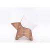 Fashion HEART OF THE HOME Décoration De Noël Stars Wooden Natural - Blanc