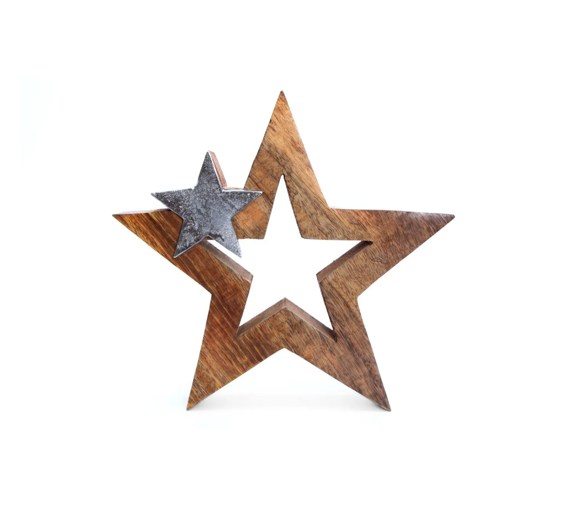 Store HEART OF THE HOME Décoration De Noël A Poser Stars Ice - Argent