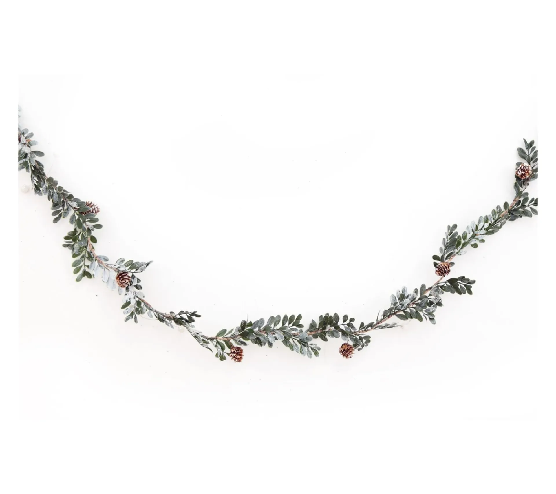 Sale HEART OF THE HOME Guirlande Vegetale Enneigee Fine Pour Noël - 150 Cm De Long - Vert