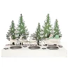 Sale HEART OF THE HOME Photophore De Noël Forest Tradi - 3 Bougies - Vert