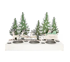 Sale HEART OF THE HOME Photophore De Noël Forest Tradi - 3 Bougies - Vert