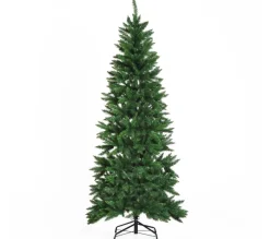 HOMCOM Sapin Et Accessoire^ Sapin De Noël Artificiel Imitation Nordmann
