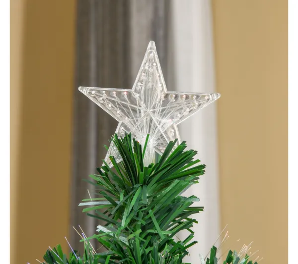 HOMCOM Sapin Et Accessoire^ Sapin De Noël Artificiel Lumineux Vert H. 150 Cm