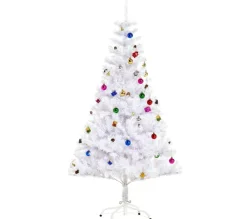 HOMCOM Sapin Et Accessoire^ Sapin De Noël Artificiel Décore
