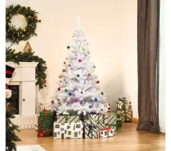 HOMCOM Sapin Et Accessoire^ Sapin De Noël Artificiel Décore