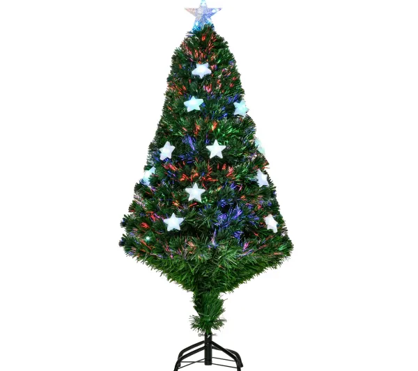 HOMCOM Sapin Et Accessoire^ Sapin De Noël Artificiel Led Multicolore