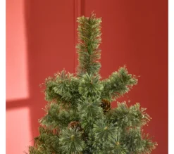 HOMCOM Sapin Et Accessoire^ Sapin De Noël Artificiel 450 Branches 28 Pommes De Pin Inclus