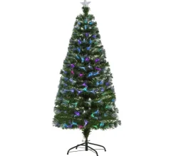 HOMCOM Sapin Et Accessoire^ Sapin De Noël Artificiel Lumineux Vert