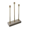 Flash Sale KAYOOM Bougeoir Taupe Et Or 26X9X39,5