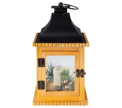 Store * Lanterne Noël Led H. 26,5 Cm Naturel