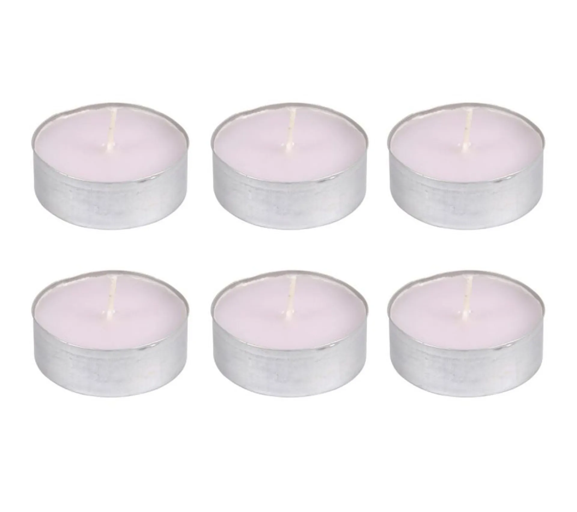 Flash Sale * Lot De 6 Bougies Chauffe-Plat "Essentiel" 5,5Cm Rose