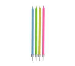 * Anniversaire Et Autres Fêtes^Lot De 16 Bougies D'Anniversaire "Longues" 14Cm Multicolore