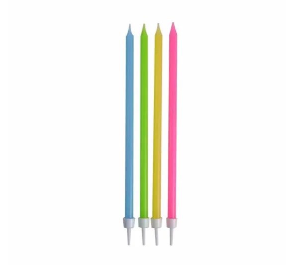 * Anniversaire Et Autres Fêtes^Lot De 16 Bougies D'Anniversaire "Longues" 14Cm Multicolore