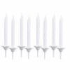 * Anniversaire Et Autres Fêtes^Lot De 24 Bougies D'Anniversaire "Support" 5Cm Blanc